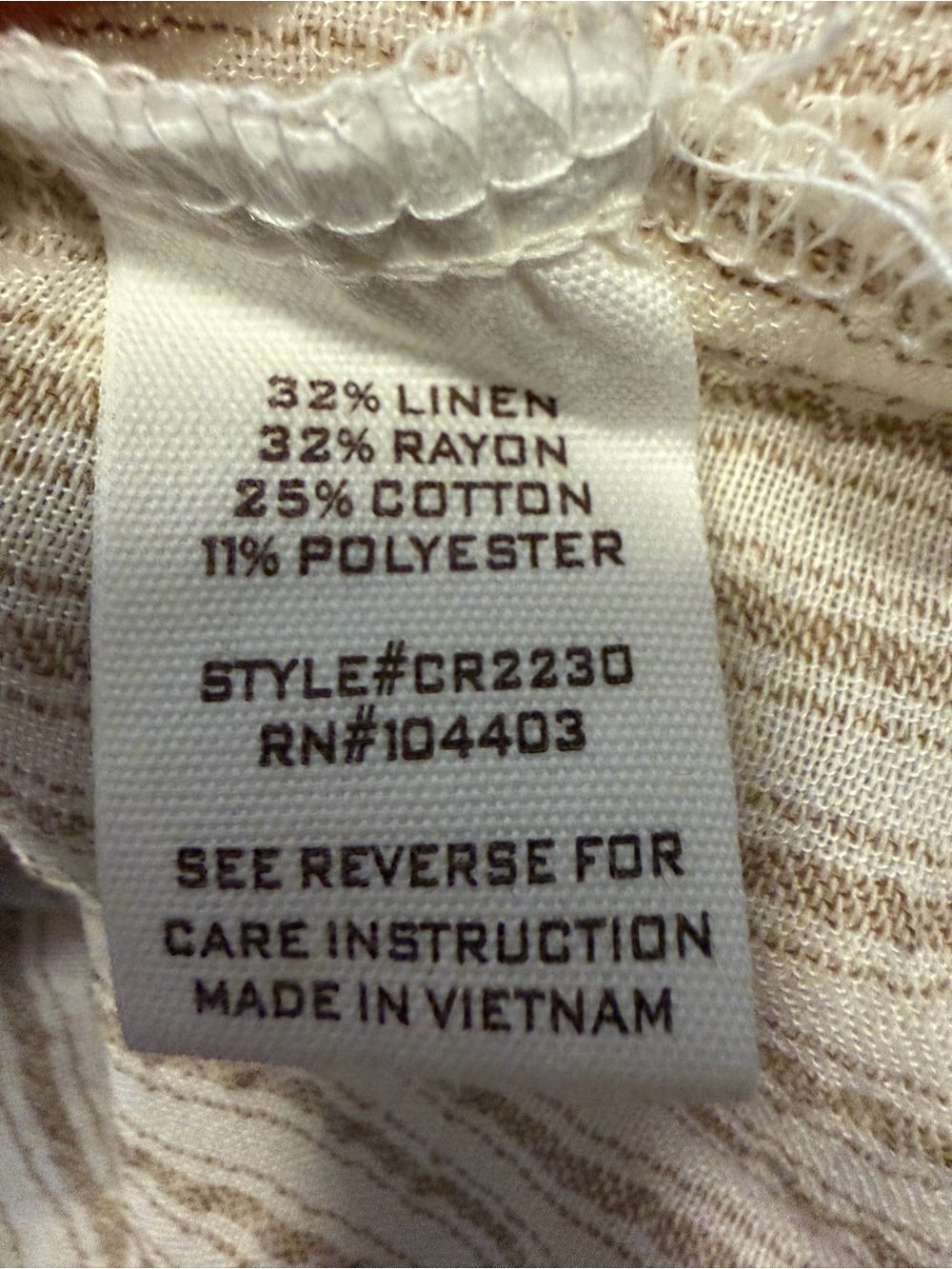 Blu Pepper Cream and Beige Striped Short Sleeve Button-Up Shirt - Picture 5 of 5